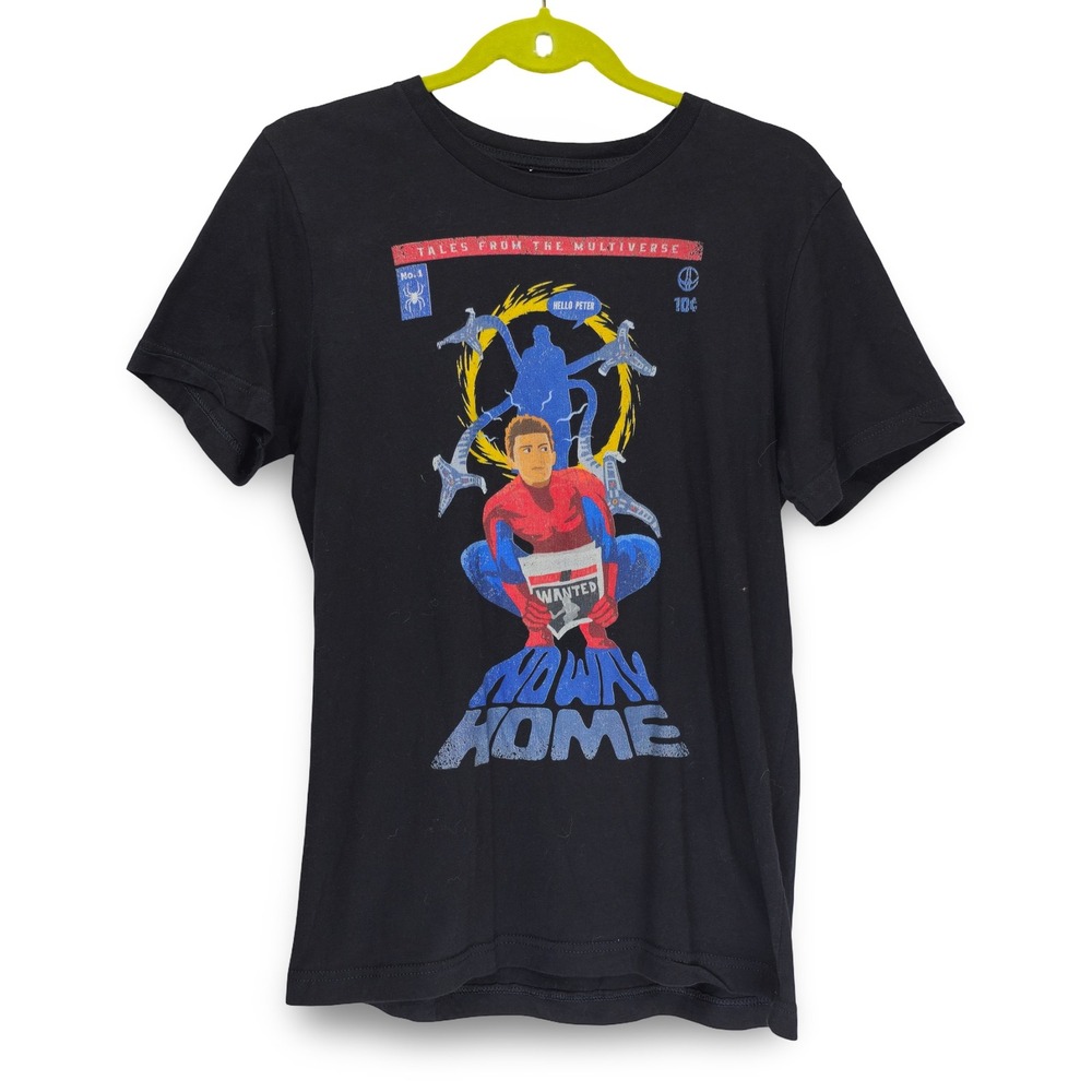 Marvel‎ Spider-Man Graphic T-Shirt Mens Medium Black Excellent